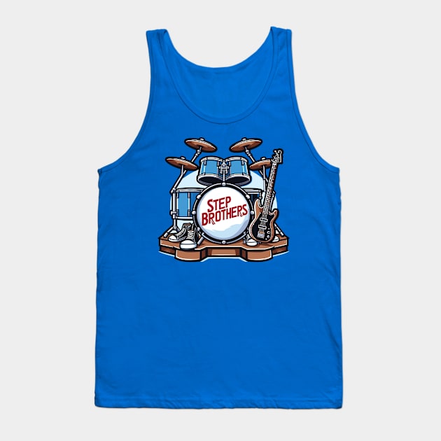 Step Brothers Drum Fan Art Tank Top by Trendsdk